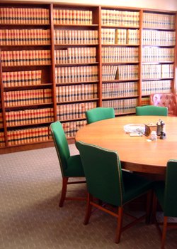This photo of a law library and conference room, the epitome of the perfect setting for the arbitration process, was taken by Franklin, IN photographer Keith Syvinski.